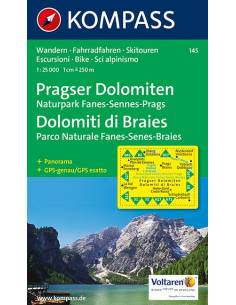 KK 145 Pragser Dolomiten - Naturpark Fanes-Sennes-Prags -...