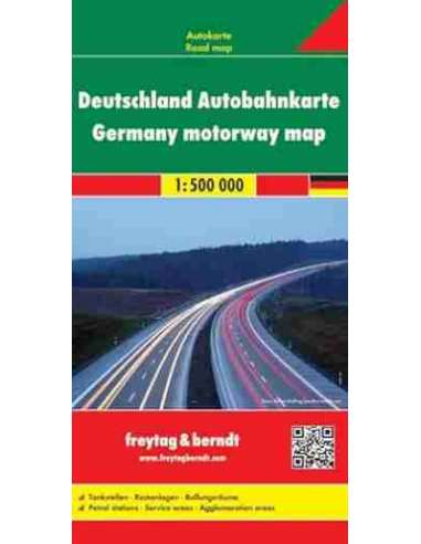 Deutschland Autobahnkarte - Németország...
