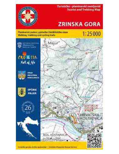 HG-KH 26 Zrinska Gora turistatérkép