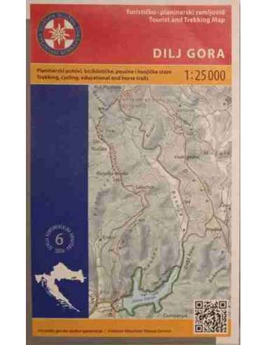 HG-KH 6 Dilj Gora turistatérkép