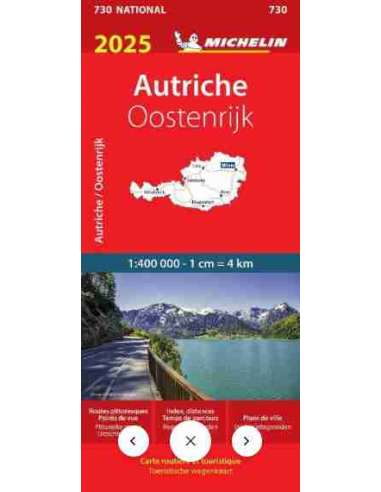 MN 730 Austriche - Ausztria térkép 2025