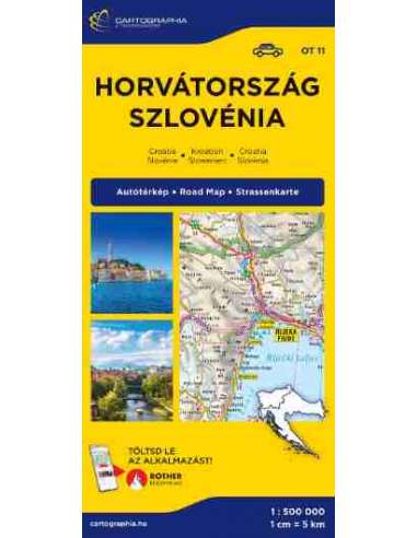 Horvátország - Szlovénia térkép OT 11
