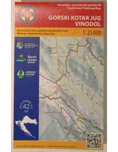HG-DA 42 Gorski Kotar Jug - Vinodol turistatérkép