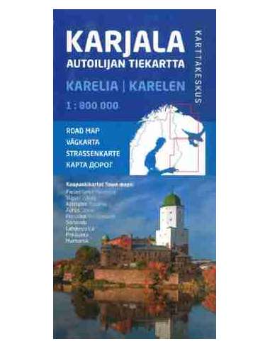 Karjala - Karélia térkép (Finnország)