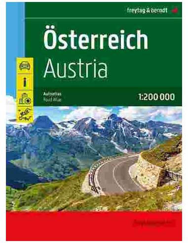 Österreich autoatlas - Ausztria autóatlasz...