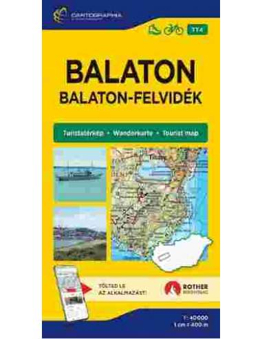 Balaton - Balaton-felvidék (TT4) turistatérkép