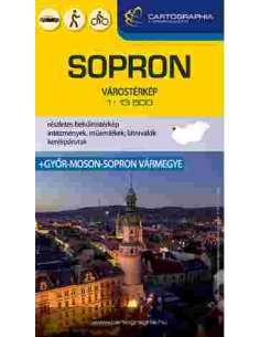 Sopron várostérkép - Győr-Moson-Sopron megye térkép borítós