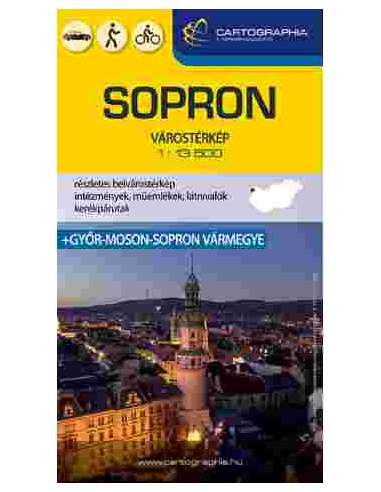 Sopron várostérkép - Győr-Moson-Sopron megye...