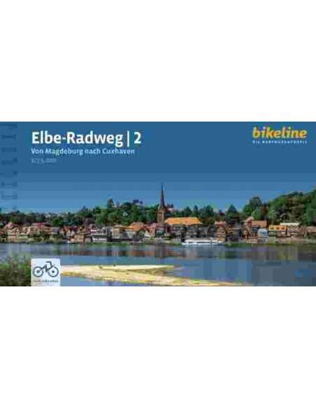 Elbe-Radweg 2 - Elba kerékpáros atlasz 2. - Magdeburg-Cuxhaven