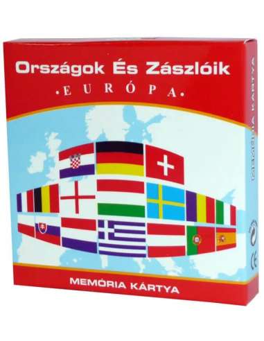 Országok és Zászlóik - Európa - memória kártya