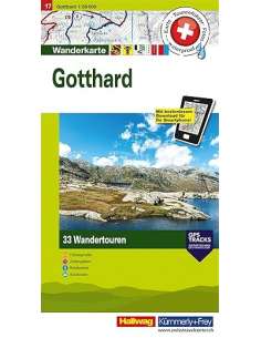 Gotthard turistatérkép