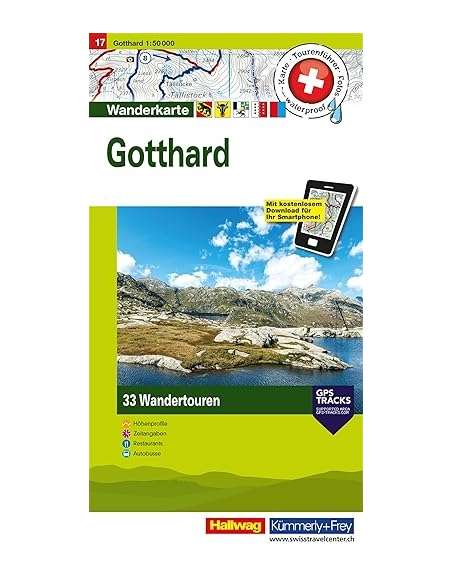 Gotthard turistatérkép