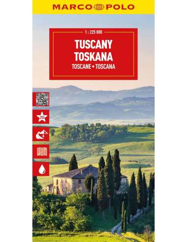 Tuscany - Toscana - Toszkána-térkép - Marco Polo