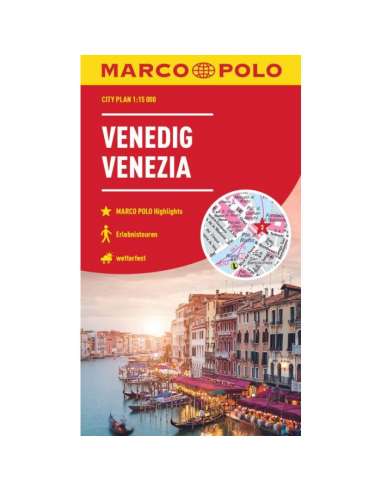 Velence city map laminált zsebtérkép - Marco Polo