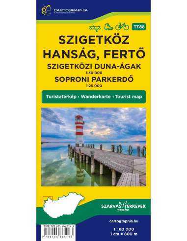 Szigetköz-Hanság-Fertő turistatérkép 2024
