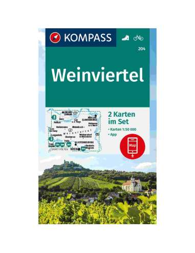 KK 204 Weinviertel túra- és kerékpáros térkép...