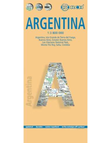 Argentina laminált térkép - BORCH