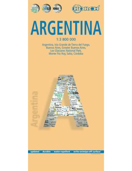 Argentina laminált térkép - BORCH