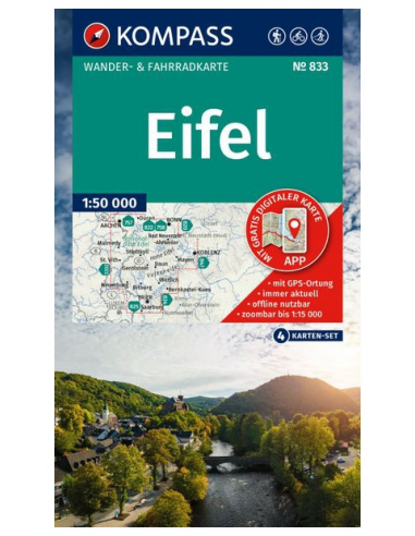 KK 833 Eifeltúra-, kerékpáros és...