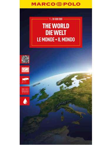 The World - politikai világtérkép hajtott -...