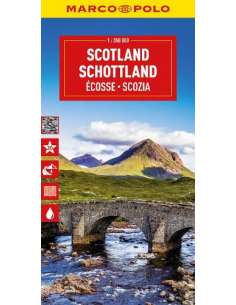 Scotland -  Skócia térkép Marco Polo