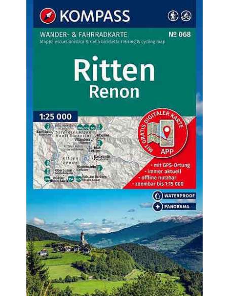 KK 068 Ritten /Renon kerékpáros és túratérkép