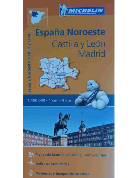MN 575 Espana Noroeste - Castilla y León - Madrid - Északnyugat-Spanyolország térkép