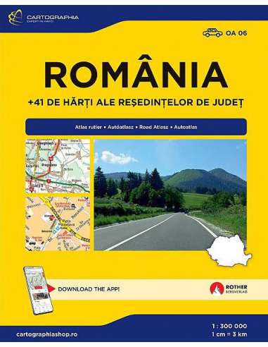 Románia autósatlasz 2025