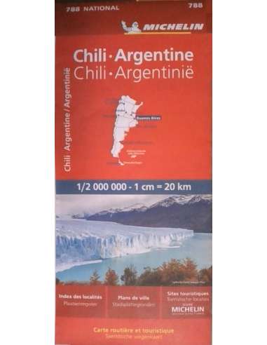 MN 788 Chile - Argentina térkép