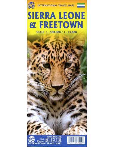 Sierra Leone & Freetown térkép ITM 2025