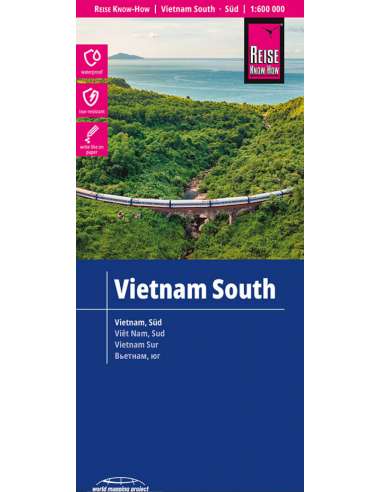 RKH Vietnam south, Süd - Dél-Vietnám térkép