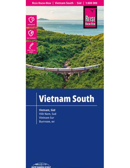 RKH Vietnam south, Süd - Dél-Vietnám térkép