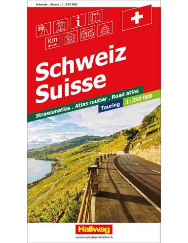 Schweiz - Suisse touring atlas - Svájc atlasz...