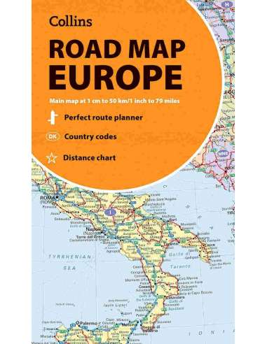 Collins Road Map Europe - Európa térképe 2025