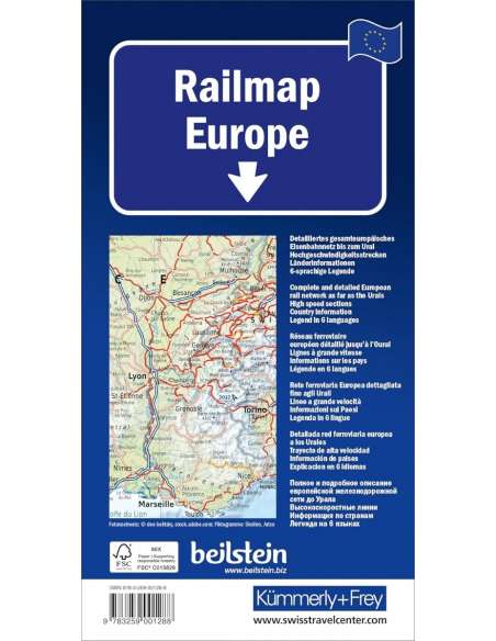 Railmap Europe - Európa vasúti térképe