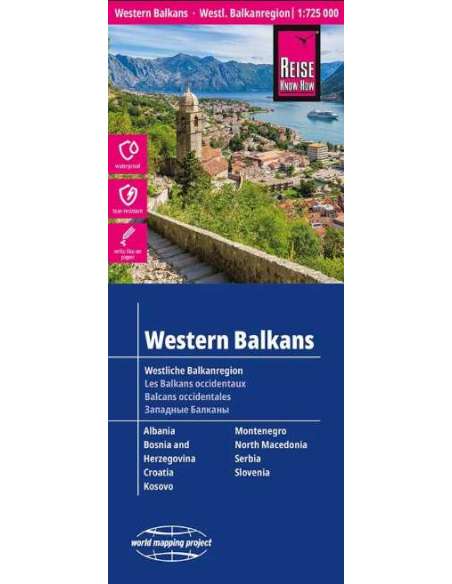 RKH Western Balkans - Westliche Balkanregion - Nyugat-Balkán térkép