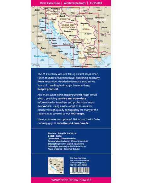 RKH Western Balkans - Westliche Balkanregion - Nyugat-Balkán térkép