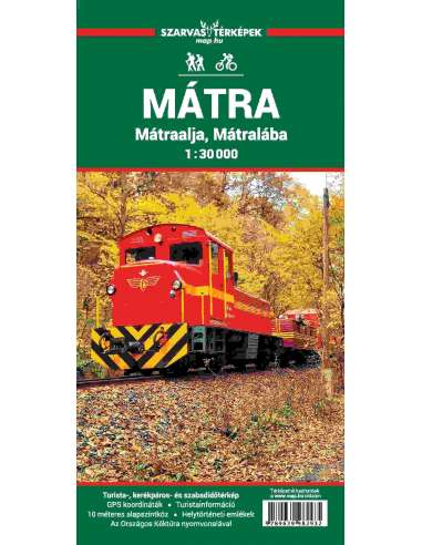 Mátra - Mátraalja - Mátralába turistatérkép 2025