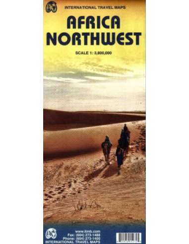 Africa Nortwest - Északnyugat-Afrika térkép