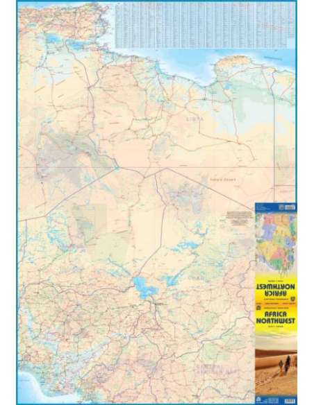 Africa Nortwest - Északnyugat-Afrika térkép
