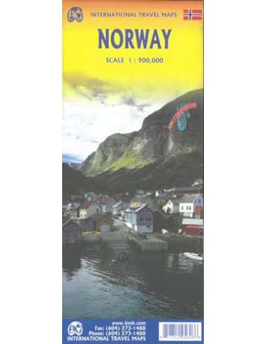 Norway - Norvégia térkép
