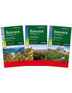 Österreich-Set - Ausztria 3 részes térképszett 2025