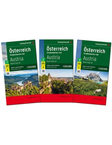 Österreich-Set - Ausztria 3 részes térképszett...