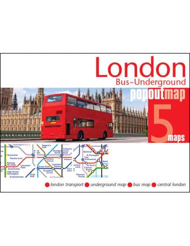 London Bus-Underground Popout Map - London busz...
