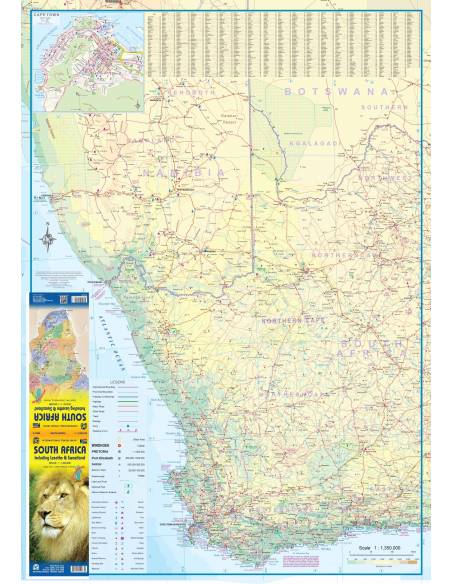 South Africa - Dél-Afrikai Köztársaság térkép - ITM