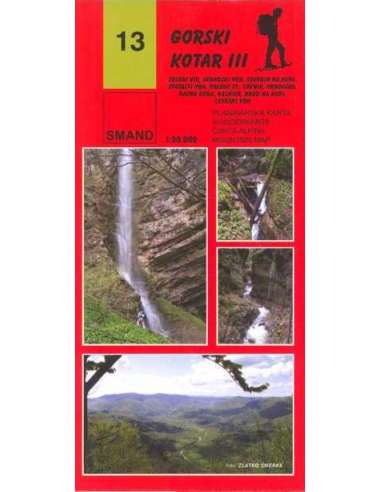 S 13 Gorski Kotar 3. turistatérkép 2021
