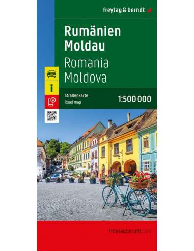 Románia - Moldova térkép 2025