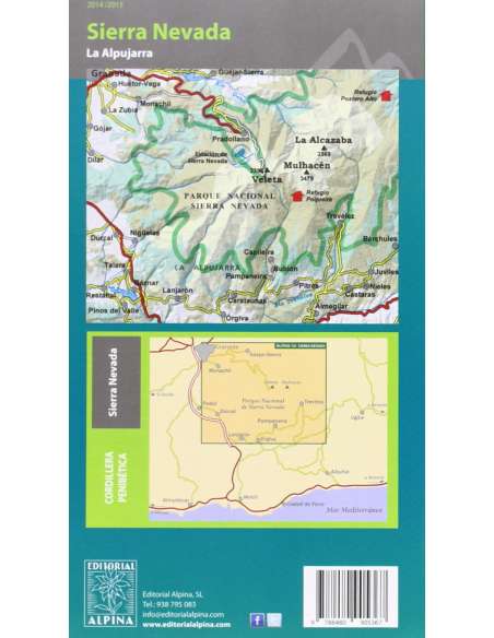 Sierra Nevada La Alpujarra turistatérkép