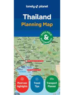 Thailand Planning Map - Thaiföld térkép Lonely Planet