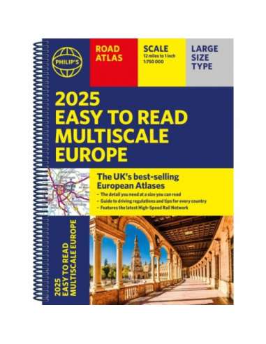 Easy to Read Multiscale Europe Road Atlas 2025...